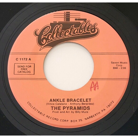 The Pyramids Ankle Bracelet / Hot Dog Dooly Wah 45 RPM Reissue M- Doo Wop - Picture 1 of 4